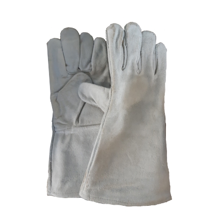 Grey Leather Welder Glove